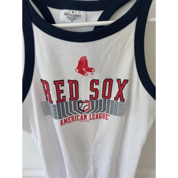Soft As A Grape Women's Red Sox Tank Top MLB Medium - Picture 2 of 5